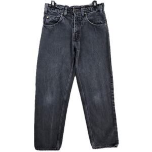 PRSN BLU Prison Blues Jeans Mens Fits 30x30 Black Vintage 90s USA Made Grunge